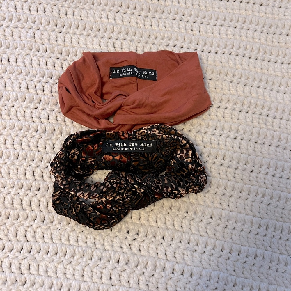 I’m With The Band Orange Headbands
